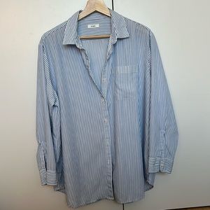 Storq Striped Button down shirt - maternity, nursing and beyond Size 3